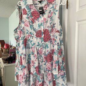 high low sleeveless top
